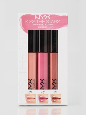  Eyeshadow Palette on Nyx    Kiss The Stars    Lip Gloss Set Includes 3 Mega Shine Lip